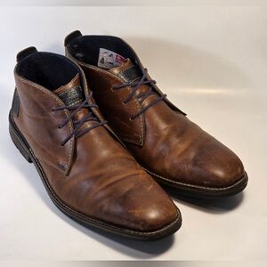 RIEKER Men's Antistress Johnny Chukka Lace Up Ankle Boots Size Euro 44 US 10.5